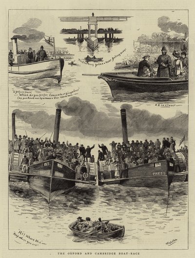 La course de bateaux Oxford et Cambridge - William Ralston